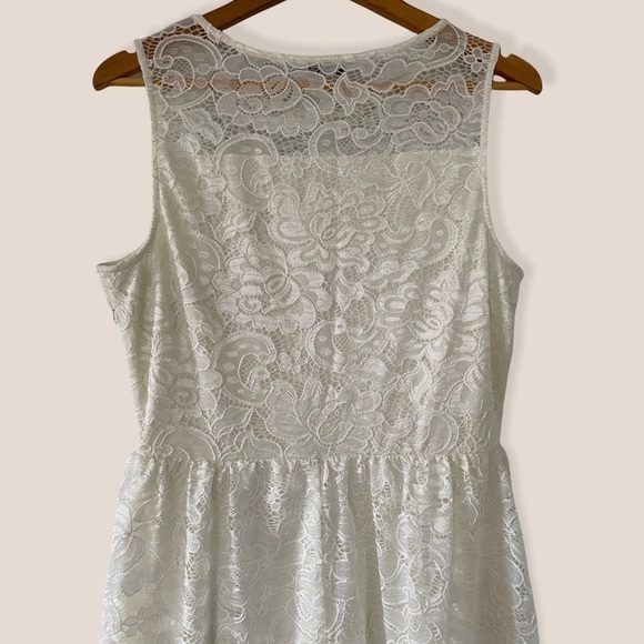 ONLY White Lace Sweetheart Dress - Picture 4 of 6